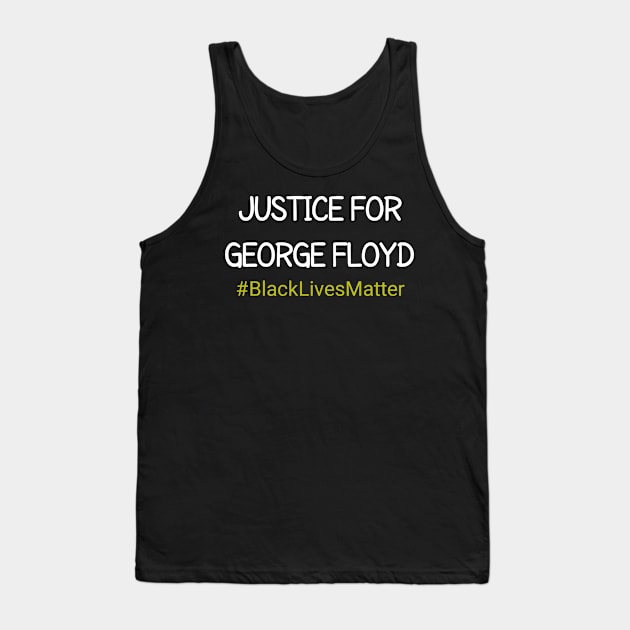 Justice For George Floyd Tank Top by CreativeLimes